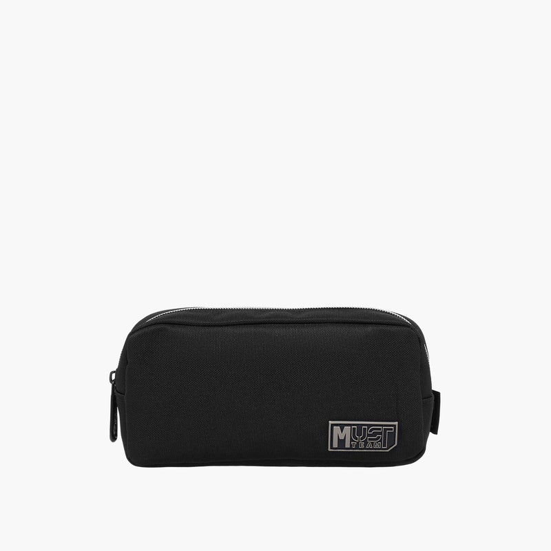 Must Solid Black Pencil Pouch for Unisex - Image 1